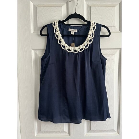 Coldwater Creek Nautical Tank Top - Picture 1 of 3